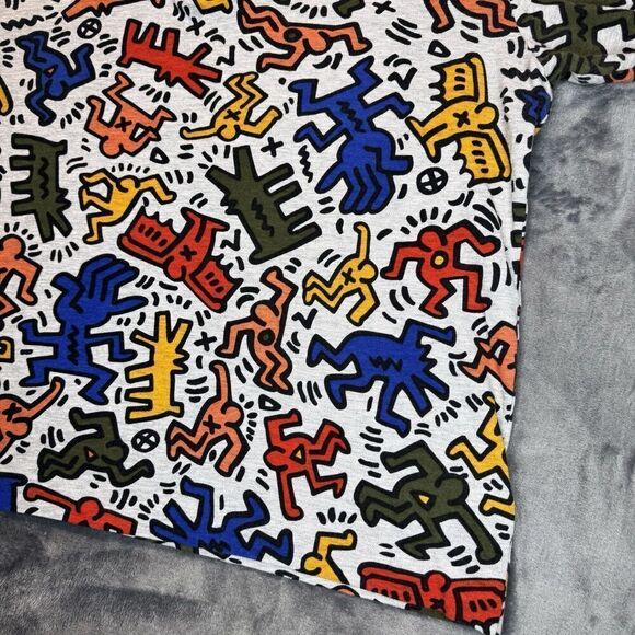 NWOT Lacoste x KEITH HARING XL Mens Allover Figures Special Edition Polo Shirt - Picture 4 of 14